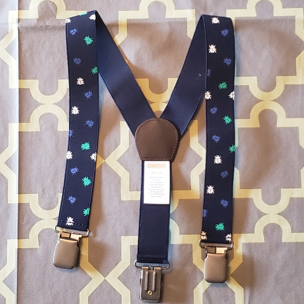 Gymboree bug suspenders